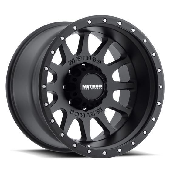 MR605 NV 20 x 9 -12mm Offset 8x180 124.1mm Centerbore Matte Black 1