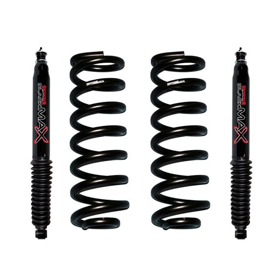 Suspension Lift Kit wShock Black MAX Shocks 2 Inch Front Lift Skyjacker 1