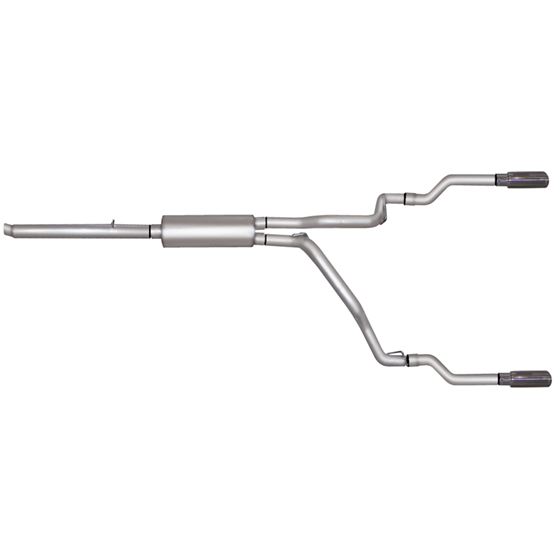 Cat Back Dual Split Exhaust System Stainless 1