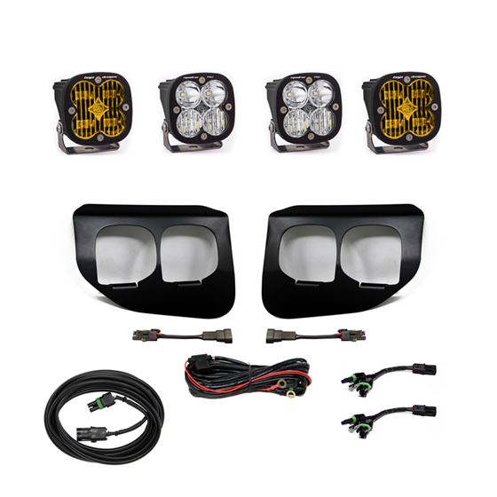 Ford Super Duty (20-22) Fog Lights Dual FPK Amber SAE/Pro DC 1