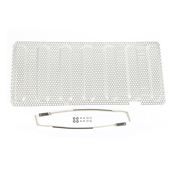 Grille Insert Satin Stainless Steel; 07-16 Jeep Wrangler JK