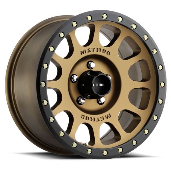 MR305 NV 17x8.5 0mm Offset 5x5 94mm Centerbore Method Bronze/Black Street Loc 1