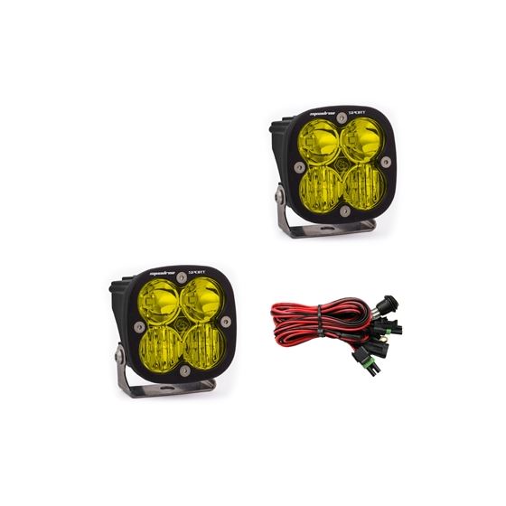 LED Light Pods Amber Lens Driving/Combo Pair Squadron Sport 1