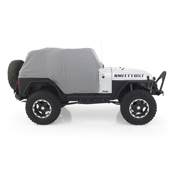 Cab Cover W/Door Flap - Water Resistant - Gray (1061) 3